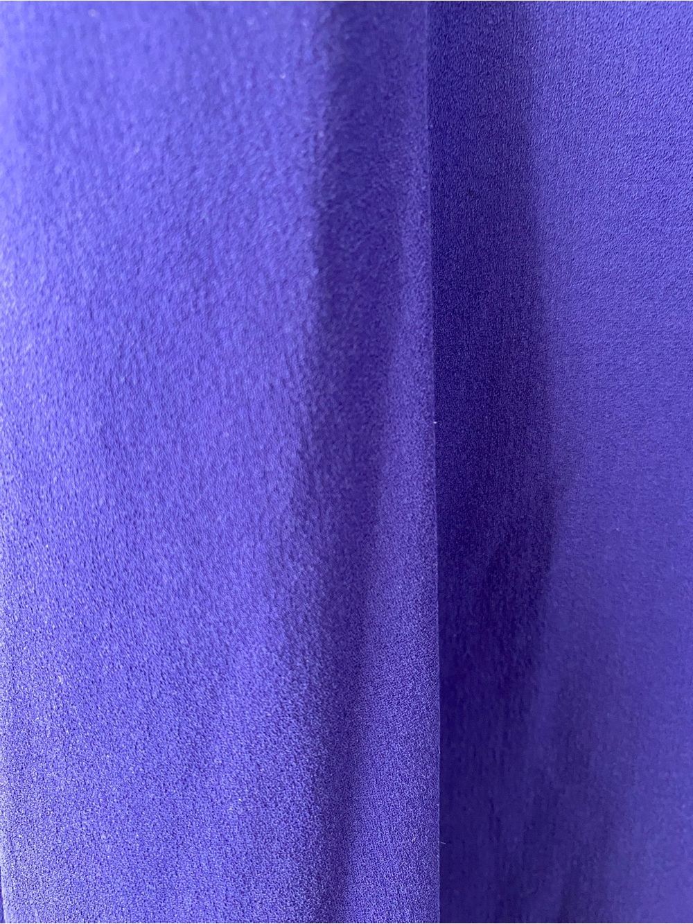 Eileen Fisher 100% Silk Band Collar Button Down Shirt Deep Purple 1X Minimalist - Picture 5 of 11